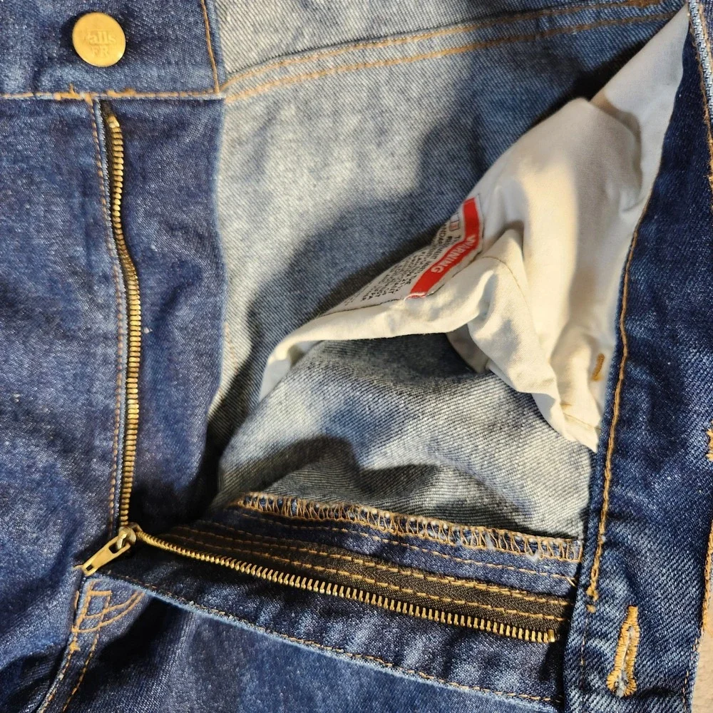 Walls FR Workwear Jeans Mens 38x32 Blue Excellent Flame Resistant Denim Pants
